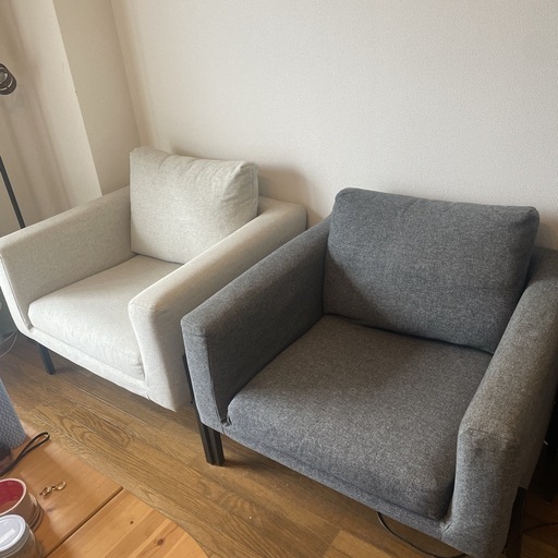 予定者あり【値下げ】【生産終了品】IKEA コアルプ　KOARP グレー1脚
