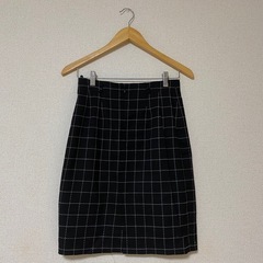 チェック柄 タイトスカートの画像