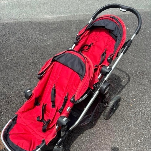 ベビージョガー シティセレクト 赤 2人乗りベビーカー