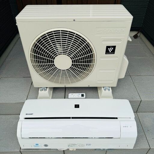 シャープ SHARP エアコン AY-N22S-W 2.2kW 6畳～9畳 プラズマクラスター 2021年製 リモコン付