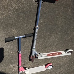 
キックボード２台セット‼️子供用(50kgまで)&フリーサイズの画像