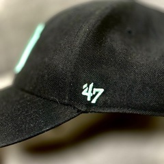ニューヨーク・ヤンキース ベースボールキャップ 黒 ミントグリーン47キャップの画像