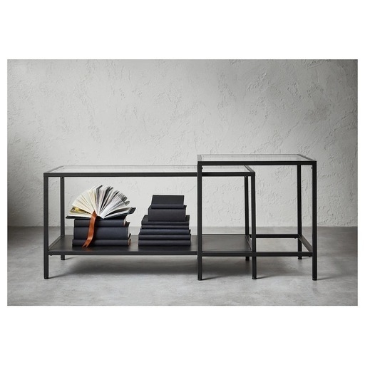 IKEA ガラス　ローテーブル