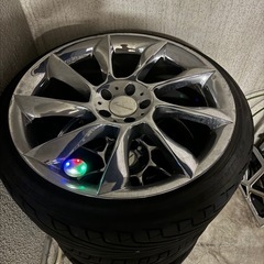20インチ アルミホイールタイヤセット LEDライト付き