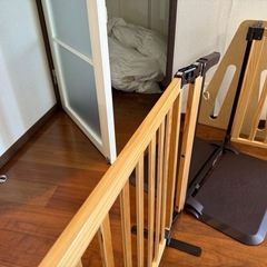 ベビーゲート　柵　木製パーテーション FLEX-II 300の画像