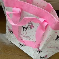マイメロディー　ビニールバッグ　トートバッグ　エコバッグ　ピンクの画像