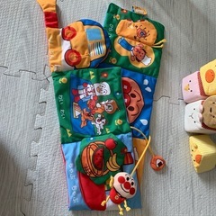 エドインター.ふわふわアニマルブロック.アンパンマン布絵本の画像