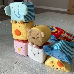 エドインター.ふわふわアニマルブロック.アンパンマン布絵本の画像