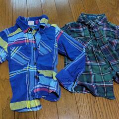 ネルシャツ2枚 110サイズ