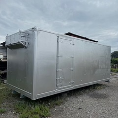 仕上げ済み！お米貯蔵！断熱材入り！ 横扉！倉庫物置用  保冷4トンロングワイドコンテナの画像