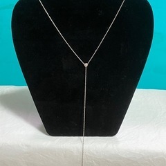 （決まりました）キュービックジルコニア Y字 ロングネックレス/...