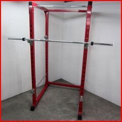 状態良好 ファイティングロード/FIGHTING ROAD パワーラック TRUST＋プレート140KG+バーベルシャフト 1本+ダンベルシャフト 2本 手渡し希望/自社配送可能（配送エリアについてお問い合わせください)の画像