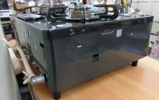 都市ガス用 ガステーブル  Paloma IC-S37DX-2L 2023年製 左強火 幅56cm ブラウン系 パロマ ガスコンロ ガ