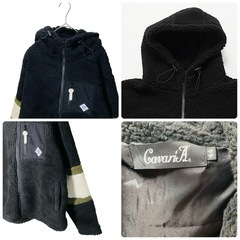 [キャバリア] メンズ ユニセックス ボア パーカー ブルゾン ジップアップ Mの画像