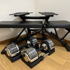 可変式 ダンベル 1kg刻み 32kg アジャスタブルダンベルの画像