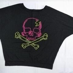 スカル変形Tシャツ