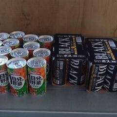 缶コーヒー、野菜ジュース計37本