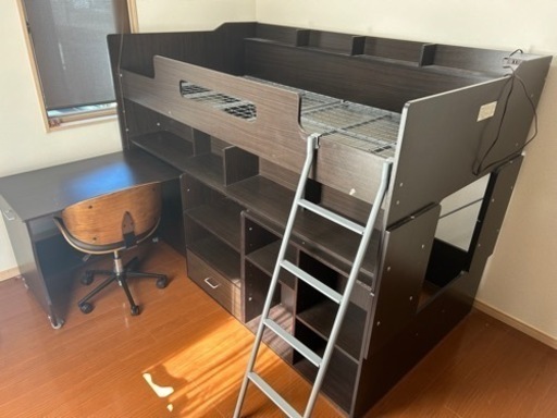 ロフトベッド　デスクベット　二段ベット　一人暮らし　勉強机