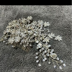 ウェディング　sweet ribbon 髪飾りの画像