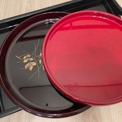 【3つセット】おぼん　お盆　トレー　和モダン