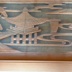 欄間2枚　ガラス入りの画像