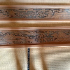 欄間2枚　ガラス入り