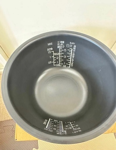 象印 圧力IH炊飯ジャー 極め炊き NP-WU10 なべ 内釜 替え用 炊飯器 単品 交換用 買い替え用 5.5合炊き B461