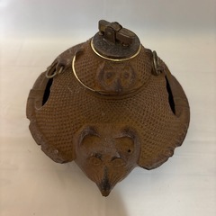 南部鉄器 狸 灰皿 ライター 置物