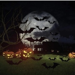 【新品】ハロウィン 飾り コウモリ ステッカー ウォールステッカー 87枚セットの画像