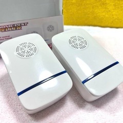 害虫駆除 害虫撃退器 ゴキブリ ネズミ 虫 駆除 超音波 安心安全 2個入 未使用品の画像