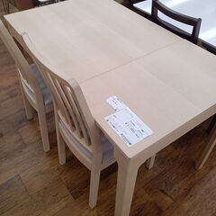 ★ジモティ割あり★ IKEA ダイニングセット  H75×D70×W80～120 クリーニング済み MT2410