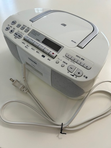 TOSHIBA東芝 CDラジカセCDプレイヤーカセットプレイヤーTY-CDH7白