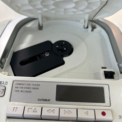 TOSHIBA東芝 CDラジカセCDプレイヤーカセットプレイヤーTY-CDH7白の画像