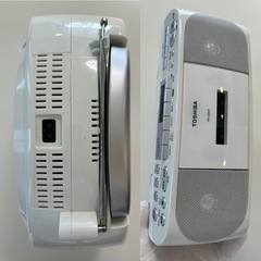 TOSHIBA東芝 CDラジカセCDプレイヤーカセットプレイヤーTY-CDH7白の画像