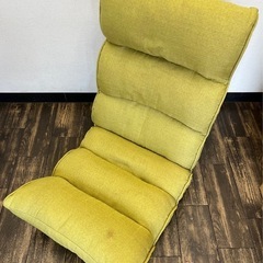 【中古品】もこもこ座椅子 フルフラット リクライニング ソファー...