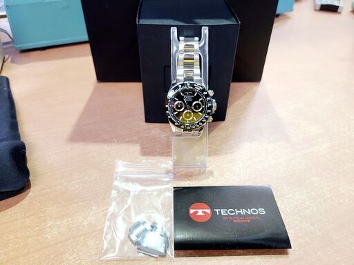 【愛品館 市原店】TECHNOS　クロノグラフ腕時計