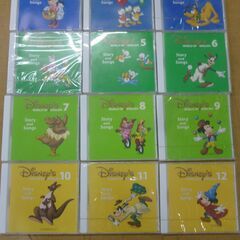 ◆お引取り限定/三重県/値引不可◆中古Disney ディズニー WORLD OF ENGLISH 教材 　STORY AND SONGS  CD 12枚（J-239）の画像