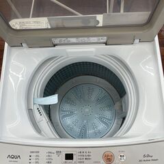 ☆ジモティ割あり☆ AQUA 洗濯機 5.0kg 21年製 動作確認