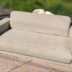 商談成立《中古》二人掛けローソファー※近隣無料お届け※の画像