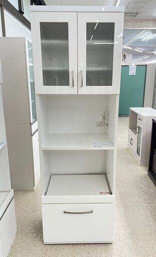 ★ジモティ割あり★  食器棚 白 H180.7×D39.3×W58.3 クリーニング済み TJ8875