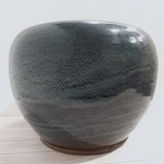 【商談中】信楽焼/丸火鉢(大）/青海鼠釉/メダカ鉢/水連鉢/花手水なども/大型火鉢/手あぶり/めだか/C0DX0104の画像