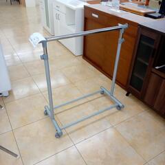 ★ジモティ割あり★  洗濯ラック シルバー×グレー W86×D44×H92～ クリーニング済み OJ5953の画像