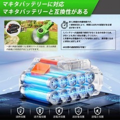 草刈り機 草刈機 充電式 電動 コードレス 大容量3000mAhバッテリー×2の画像