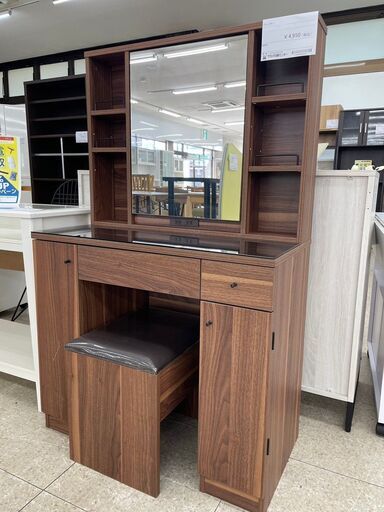 ★ジモティ割あり★ ニトリ ドレッサー ナチュラル H130×D40×W80 クリーニング済み TJ8881