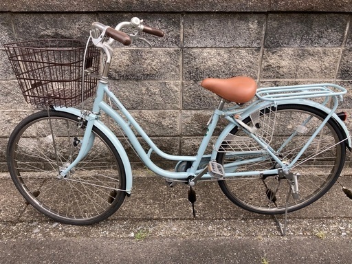 26インチ自転車】美品❗️ブリヂストン製変速なしLEDオートライト付