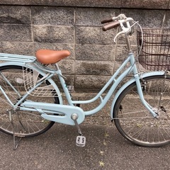 【26インチ自転車】美品❗️ブリヂストン製　変速なし　LEDオートライト付　前後タイヤ新品❗️BAA認定車　若林自転車　膳所店　SALE中❗️　　