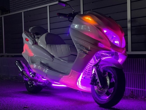 YAMAHA・マジェスティC・オールホワイト・LED・スピーカー・全国陸送可能〜