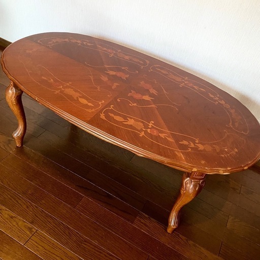 イタリア製アンティーク象嵌加工テーブル