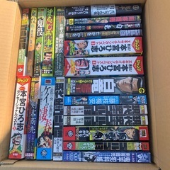 マンガ本　3箱約６０冊　コンビニの漫画本　ここ数ヶ月の間に購入したものです。一度しか読んでませんので暇つぶしにいかがでしょうか？の画像