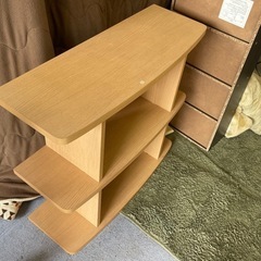 【リサイクルサービス八光】幅79.5㎝　3段　ベージュ　シェルフの画像